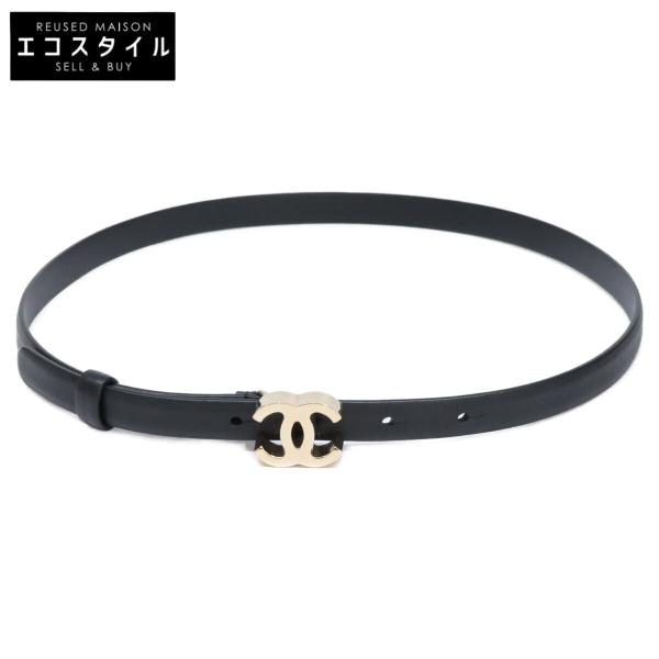 CHANEL（シャネル） 新品同様 B22K ココマーク ナロー レザー ベルト