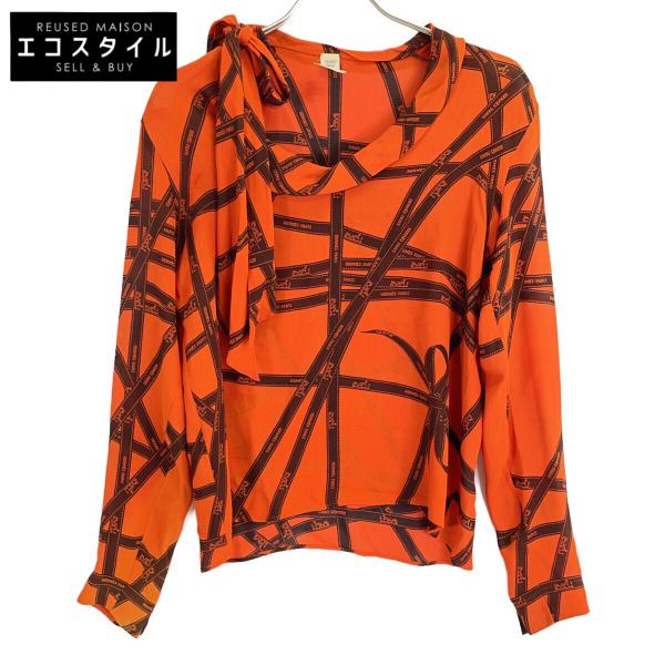 HERMES エルメス  ﾏﾙｼﾞｪﾗ期 ﾎﾞﾙﾃﾞｭｯｸﾘﾎﾞﾝ ｼﾙｸ ﾎﾞｳﾀｲﾌﾞﾗｳｽ 34 HERMES エルメス マルジェラ期 ボルデュックリボン シルク ボウタイ