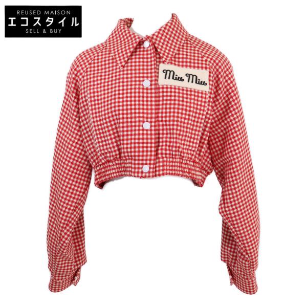 miu miu（ミュウミュウ） 美品 国内正規 ML671 ギンガムチェック