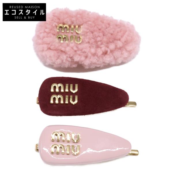 miu miu（ミュウミュウ） 新品同様 アラバスターピンク 5IF188 レザーx