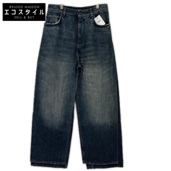 バレンシアガ BALENCIAGA 767979 TNW65 UNISEX ジーンズ BALENCIAGA（バレンシアガ） 23AW 767979 TNW65 ブルー DOUBLE FRONT