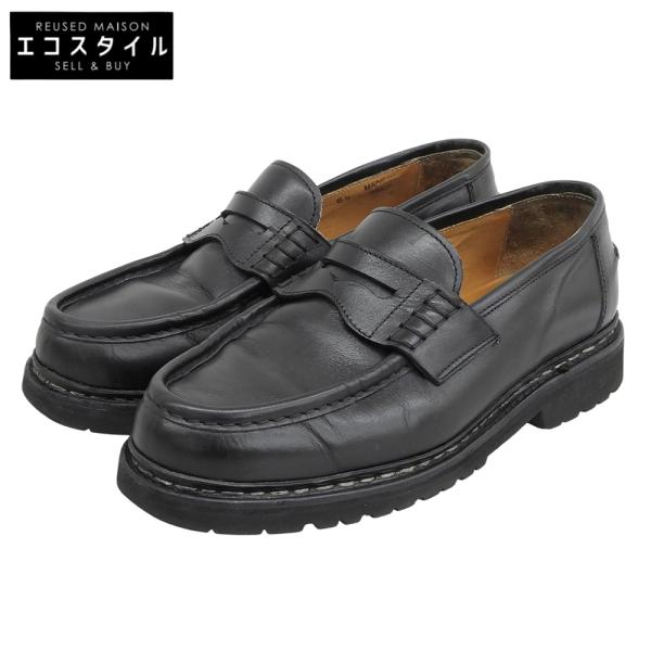 Berwick バーウィック レザー ローファー シューズ メンズ 黒 ブラック 6 1/2 5293BCVLBK 6.5 Berwick バーウィック レザー コインローファー シューズ メンズ 黒