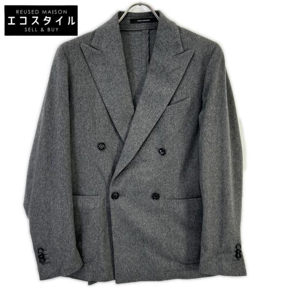 TAGLIATORE タリアトーレ G-WESTON2DK グレー カシミヤ ダブルジャケット 42 TAGLIATORE（タリアトーレ） G-WESTON2DK グレー カシミヤ ダブル