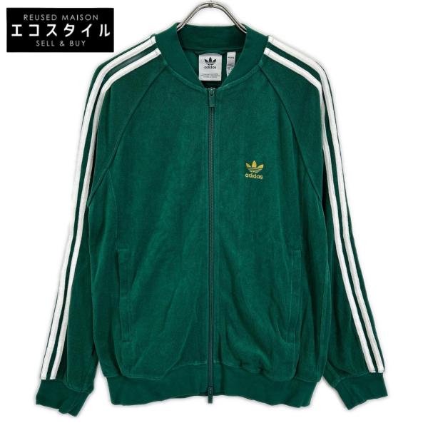 adidas アディダス グリーン JX8973 SST テリートラックトップ グリーン S トップス コットン メンズ 中古