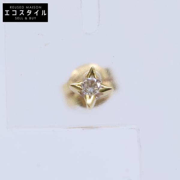 美品 AHKAH アーカー VC1379010400 ノーブルシリウス S ダイヤ 片耳 シングル ピアス レディース
