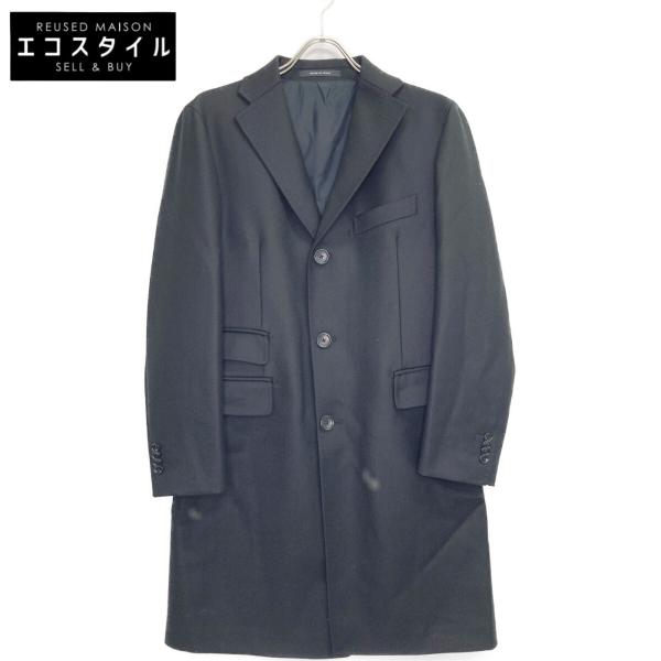 最終値下げTAGLIATORE × ブリッラ ウールダブル ベルデットコート46 TAGLIATORE タリアトーレ ×ブリッラ CSBL13D ブラック ダブルポケット