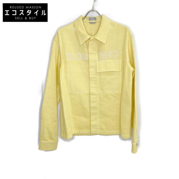 Dior ディオール 20AW 1947刺繍×イエロー コットンデニムジャケット