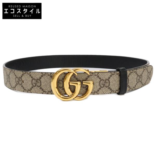 GUCCI（グッチ） 659417 GGマーモント リバーシブル ベルト 80・32