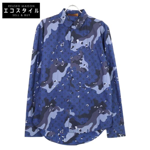 ルイヴィトン 【美品/国内正規】RM201M TKJ HIS07W カモDNAオセアン 長袖シャツ/  L 美品/国内正規 LOUIS VUITTON ルイヴィトン RM201M TKJ HIS07W カモDNA