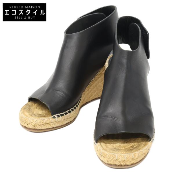 セリーヌ ウェッジソール エスパドリーユ オープントゥ ヒール 35 セリーヌ ウェッジソール エスパドリーユ オープントゥ ヒール
