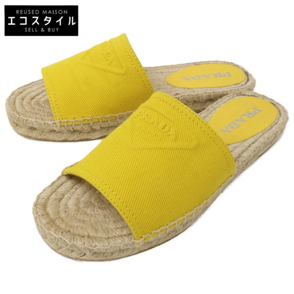 PRADA（プラダ） 22SS 1XX619 エンボスロゴキャンバス エスパドリーユ