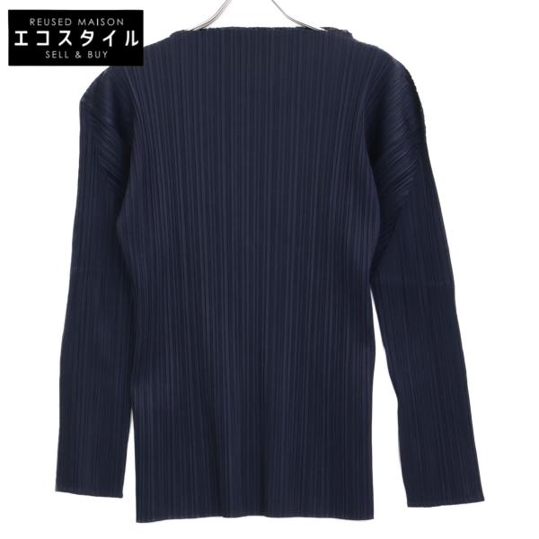 PLEATS PLEASE ハイネックトップス PLEATS PLEASE プリーツプリーズ ネイビー PP04ーJK604 プリーツ