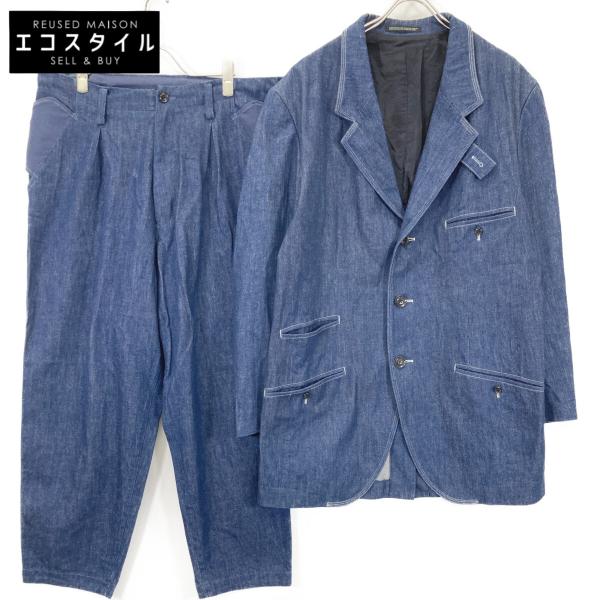 極美品 Y's for men ストライプ 2B セットアップ スーツ 茶黒 極美品 Y's for men ストライプ 2B セットアップ スーツ 茶黒 Y's for