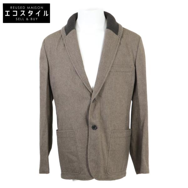 新品同様 国内正規 HERMES エルメス ニット切替 シルクカシミヤ