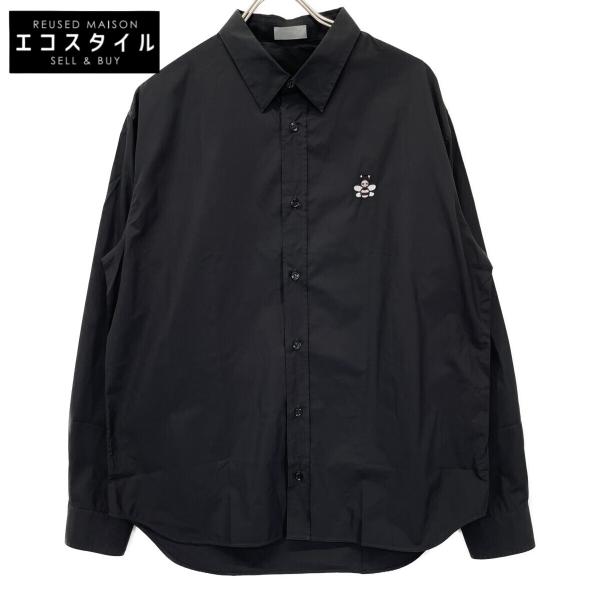 DIOR ディオール ×KAWS 19ss ブラック 923C561W6044 ビー刺繍 シャツ