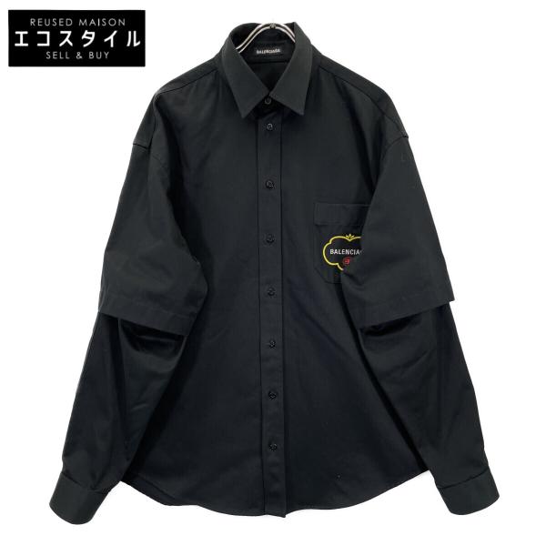 BALENCIAGA（バレンシアガ） 19年 603106 ブラック ロゴ ダブル