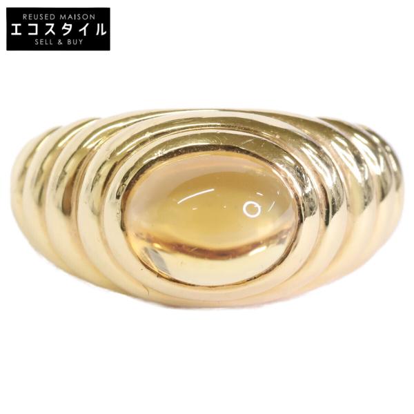 BVLGARI（ブルガリ） 750 シトリン バチェラート リング 指輪 イエロー
