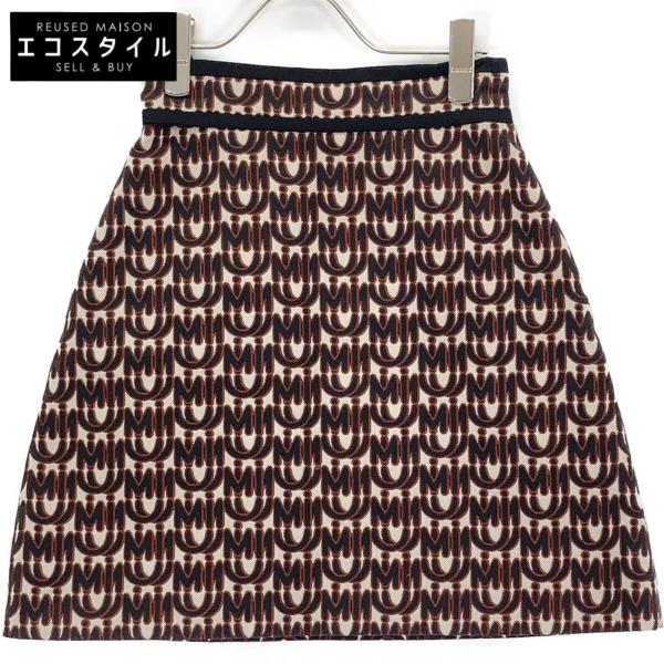 miumiu スカート　36サイズ　未使用 miu miu（ミュウミュウ） 19年製 MG1299 ×エムエムパリス 総柄 ミニ