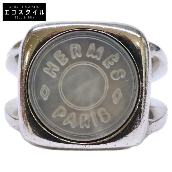 HERMES エルメス コロゾ セリエ シェル リング 指輪 51 シルバー