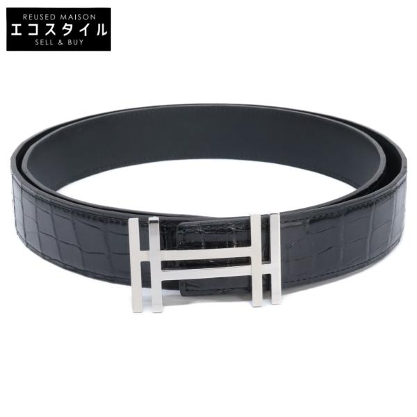 HERMES エルメス D刻印 アッシュ・オ・カレ クロコダイル ポロサス