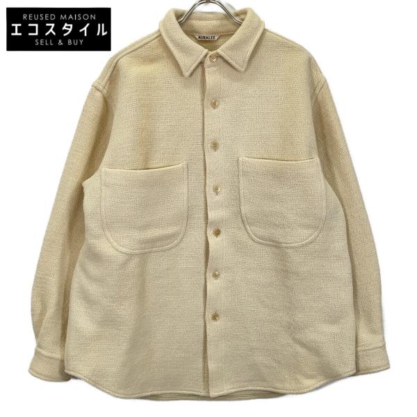 AURALEE オーラリー A22AB01SO アイボリー SHETLAND WOOL ORGANIC