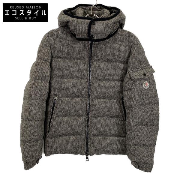 MONCLER（モンクレール） グレー CHIMAY ヘリンボーン ツイード ダウン