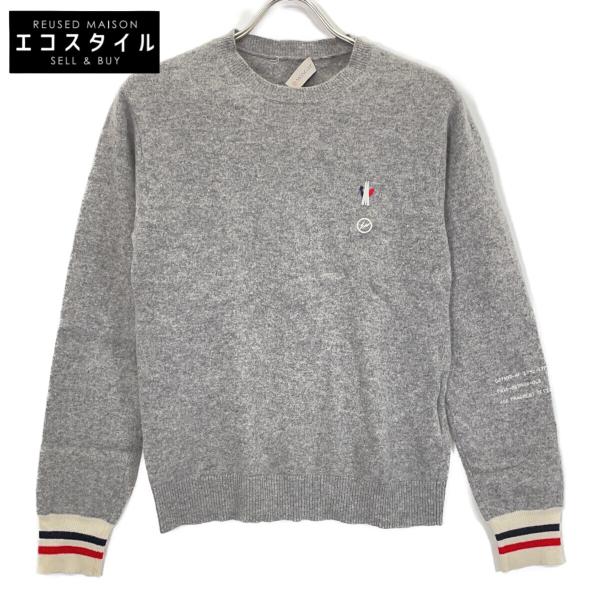 美品 MONCLER カシミヤ100% MAGLIONE TRICOT ニットL MONCLER（モンクレール） MAGLIONE TRICOT CARDIGAN ネイビー ニット