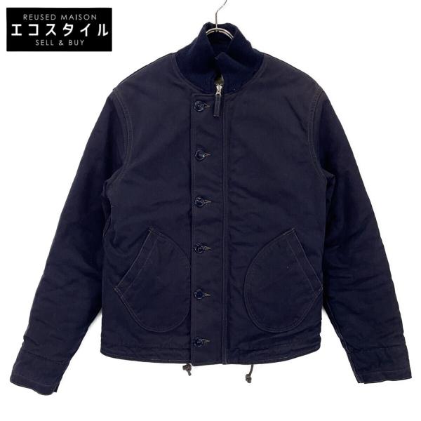 d*2様 FREEWHEELERERS CIVILIAN EQUIPMENTトレ FREEWHEELERS フリーホイーラーズ CIVILIAN DECK JACKET インディゴ