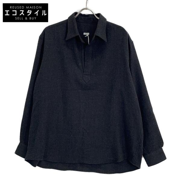 美品/25AW A.PRESSE アプレッセ 25AAP-02-11 Wool Skipper Shirt