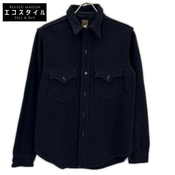 FREEWHEELERS フリーホイーラーズ CPOシャツ ブラック ウール ブラック 15 ジャケット メンズ 中古