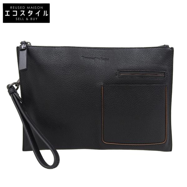 エルメネジルドゼニアErmenegildo Zegnaレザークラッチハンドバッグ Ermenegildo Zegna エルメネジルドゼニア レザー クラッチバッグ