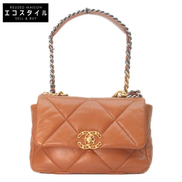 CHANEL（シャネル） AS1160 ブラウン ラムスキン シャネル19 スモール 