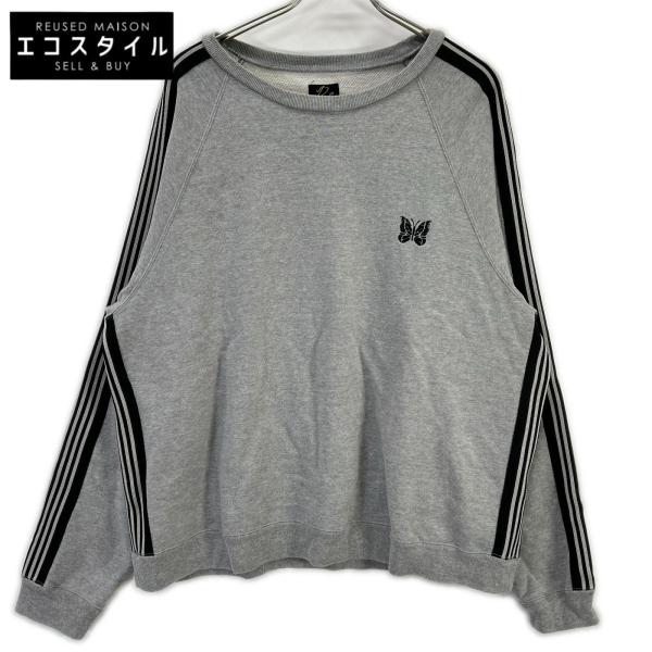 needles ニードルズ ×B'2nd  Track Crew Neck  Cotton Jersey RW1625 グレー L トップス コットン メンズ 中古