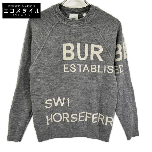 BURBERRY（バーバリー） 8028718 グレー ウール 長袖ニット グレー XS