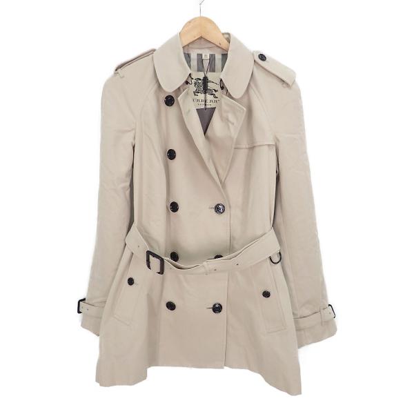 60 Off 新品同様 Burberry バーバリー コットン混 裏地チェック柄 トレンチコート Uk 10 Usa 8 Ita 42 Ger 38 ライトベージュ レディース 安心の定価販売 Homeofmalones Com