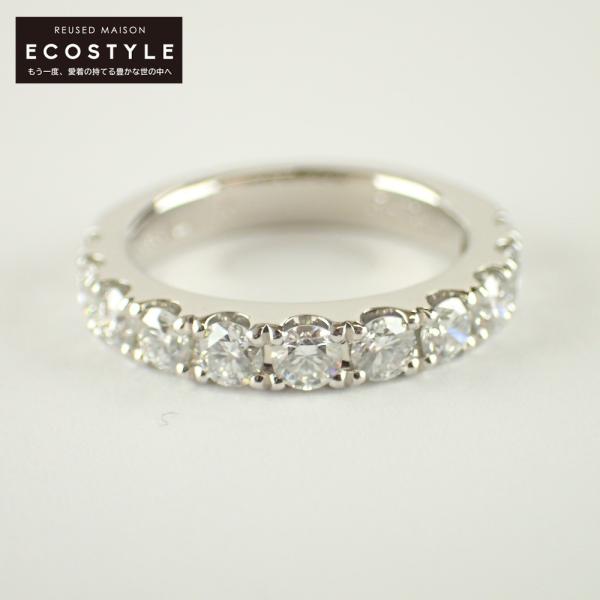 【新品仕上げ済】ロイヤルアッシャー PT950 ダイヤ ハーフエタニティ リング 新品磨き/ ROYAL ASSCHER ロイヤル・アッシャー Pt950