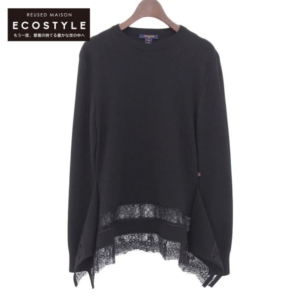LOUIS VUITTON　トップス　リブニット　レース　ヴィトン　XS 美品 LOUIS VUITTON ルイ・ヴィトン レースニットセーター