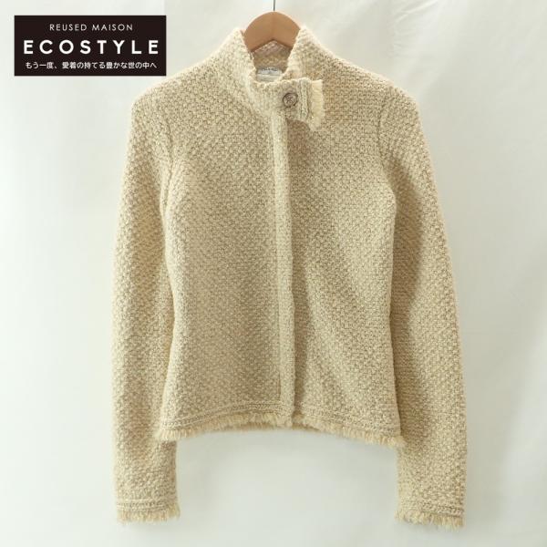 CHANEL P21873V01381 アルパカ混 ニット ジャケット CHANEL - CHANEL シャネル 美品 国内正規 P71374K10256 ココマーク