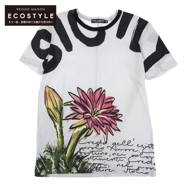 DOLCE & GABBANA 花柄 Tシャツ 44 DOLCE & GABBANA 花柄 Tシャツ 44