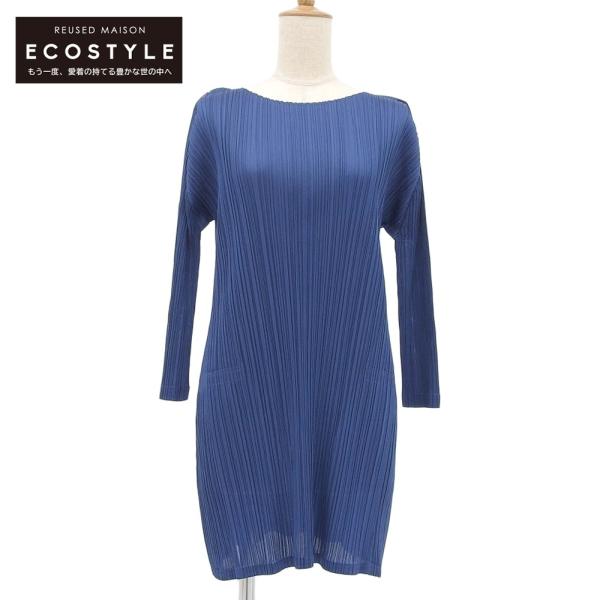 プリーツプリーズ　トップス　チュニック丈　美品 wine-king_2889900000068885