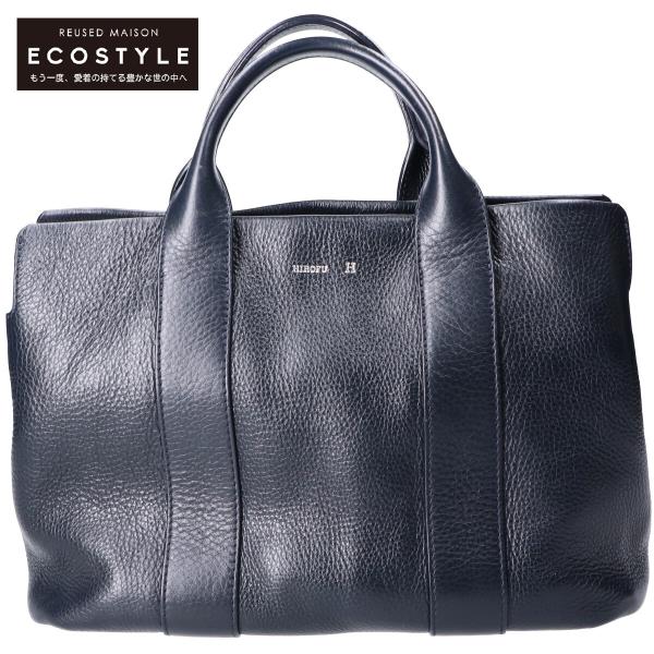 【美品】HIROFU ランポ 2wayリュック　トートバッグ　ネイビー wine-king_2889900000076242