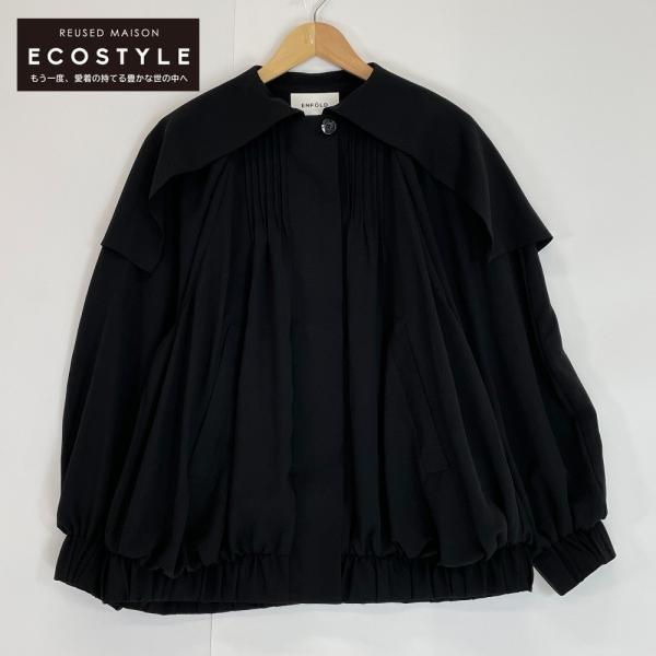 ENFOLD エンフォルド 23SS ブラック 300GS230-1590 TACK BLOUSON ENFOLD エンフォルド 23SS ブラック 300GS230-1590 TACK BLOUSON