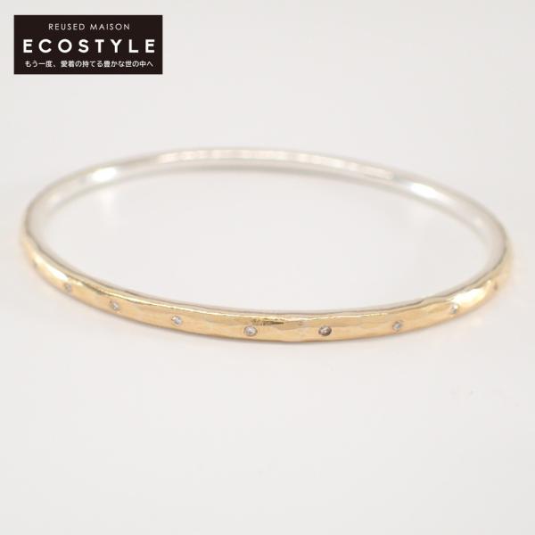 美品 MALCOLM BETTS マルコムベッツ SV925×K22 16.2g 11Pダイヤ