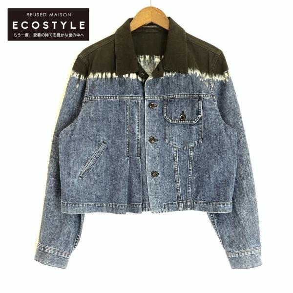 Y’sワイズ　デニムジャケット　ノーカラー Y'sワイズ デニムジャケット ノーカラー