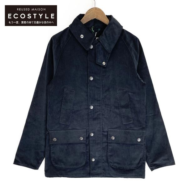 バブアー（Barbour） ネイビー コーデュロイ襟 アウター wine-king_2889900000082372