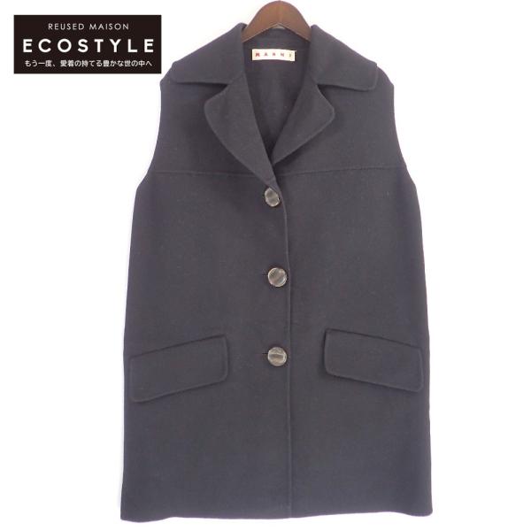 MARNI / コート/カシミヤ混/38/ウール/BLK/無地/GLMA0017K0 wine-king_2889900000083514