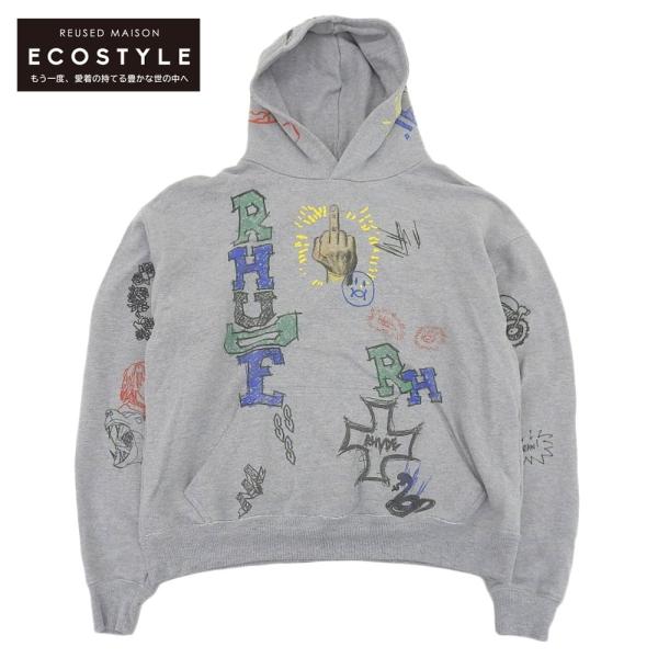 RHUDE ルーデ ペイント DOODLE HOODIE コットン パーカー