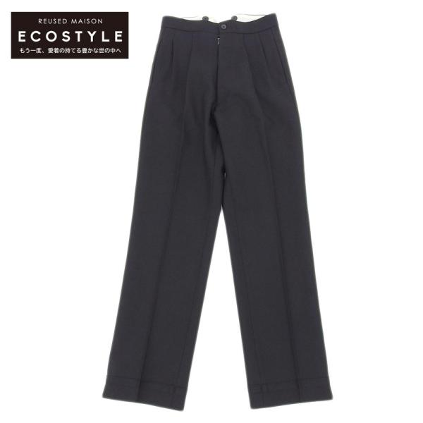 美品 Maison Margiela メゾンマルジェラ ウール シンチバック 2タック