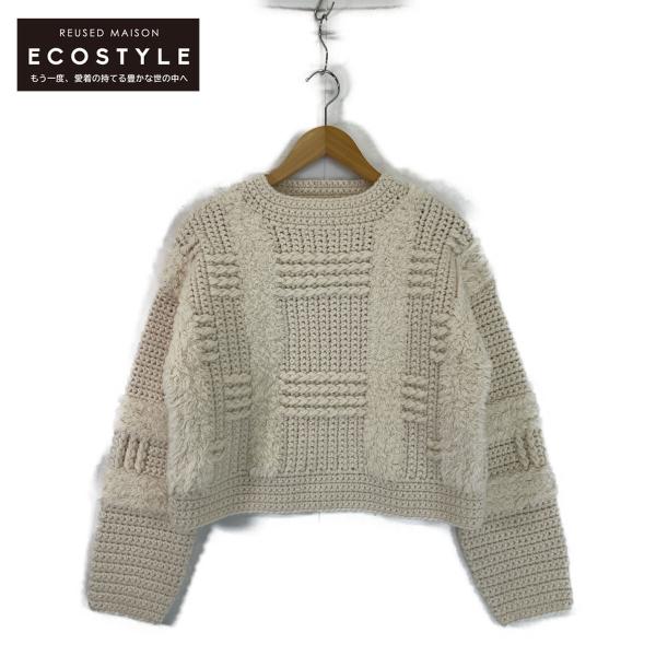 CLANE クラネ 13106-2192 WIDE CHECK HAND KNIT ニットセーター