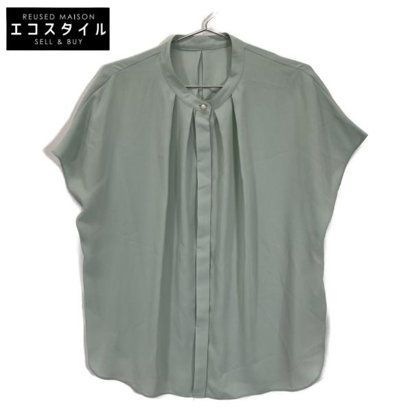 未使用級✨パラスパレス コットンリネン ジャケット 貝ボタン 大きい ノーカラー 未使用級✨パラスパレス コットンリネン ジャケット 貝ボタン